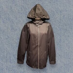 Five Four Men’s Hooded Black Zip-Up Jacket - Size Small